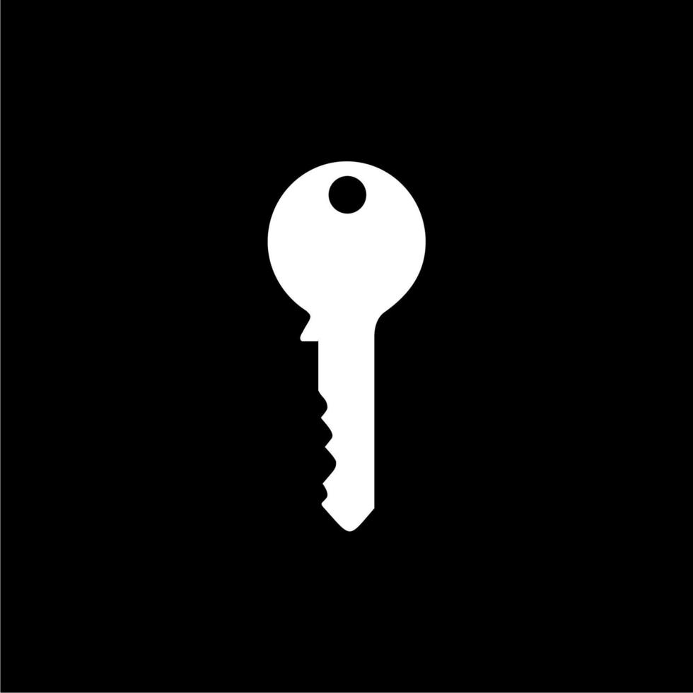 Silhouette of the Key for Icon, Symbol, Sign, Pictogram, Website, Apps, Art Illustration, Logo or Graphic Design Element. Vector Illustration