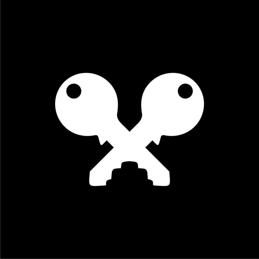 Silhouette of the Key for Icon, Symbol, Sign, Pictogram, Website, Apps, Art Illustration, Logo or Graphic Design Element. Vector Illustration