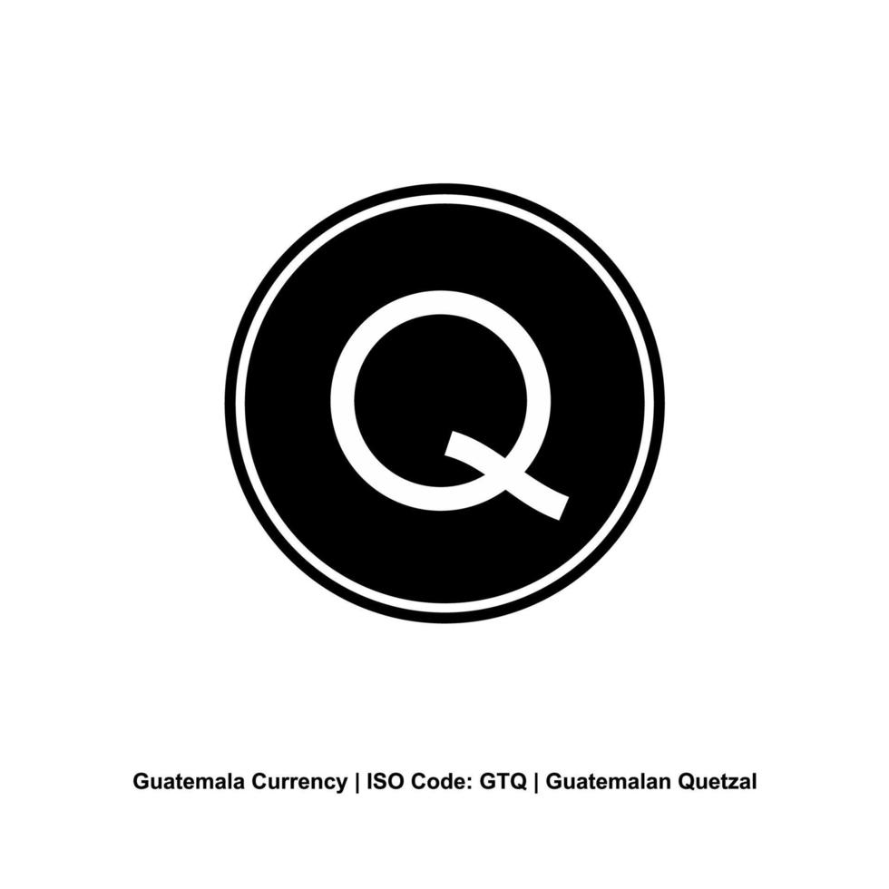 Guatemala Currency Symbol, Guatemalan Quetzal Icon, GTQ Sign. Vector Illustration