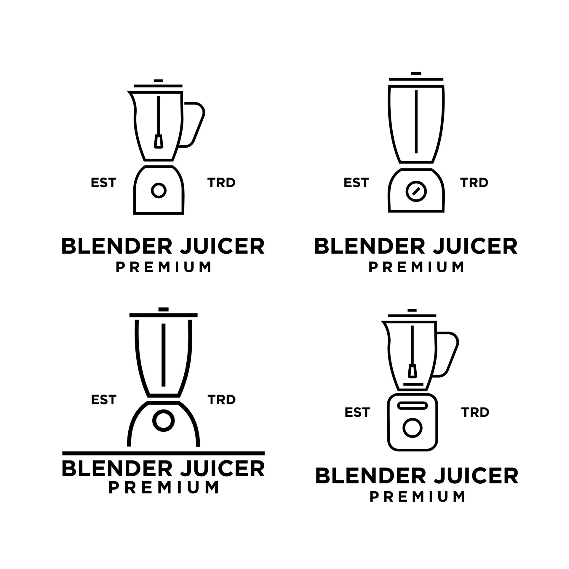 blender icon design minimalist logo set collection 20309514 Vector Art