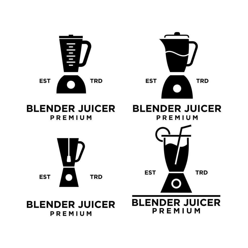 blender icon design minimalist logo set collection vector