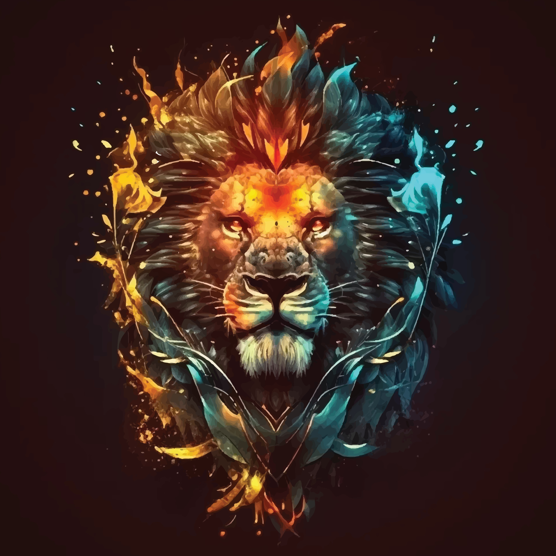 abstract lion wallpapers