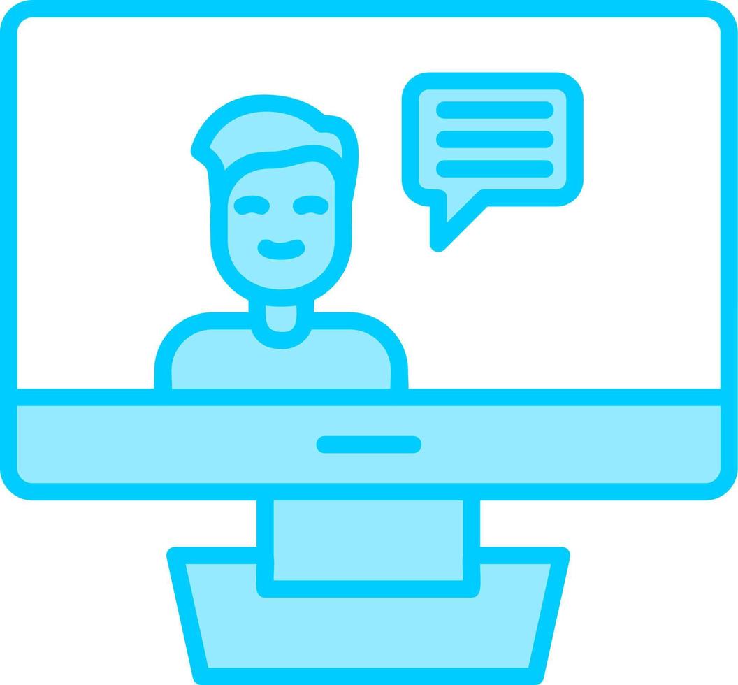 Video Chat Vector Icon