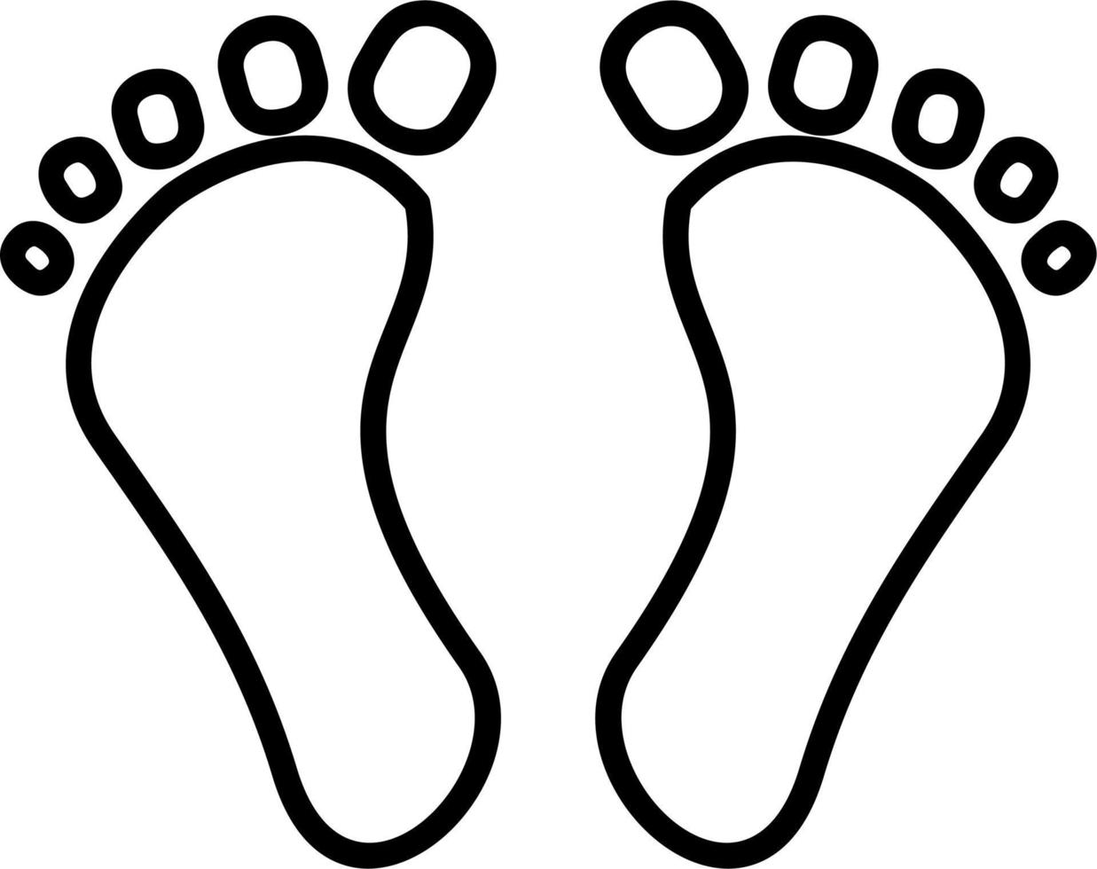 Digital Footprint Vector Icon