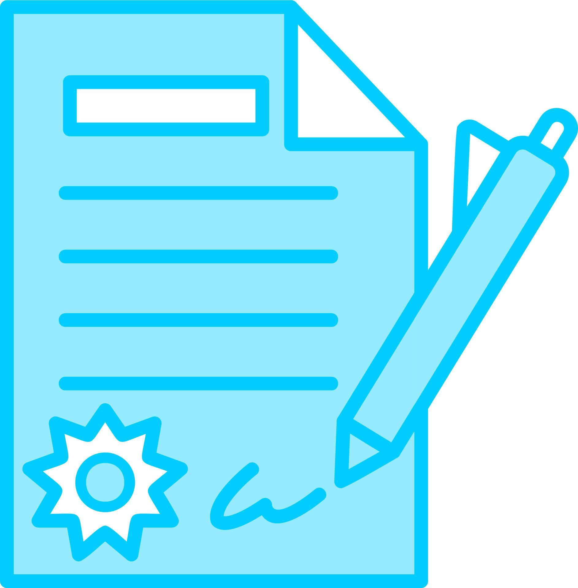Contract Vector Icon 20310026 Vector Art at Vecteezy