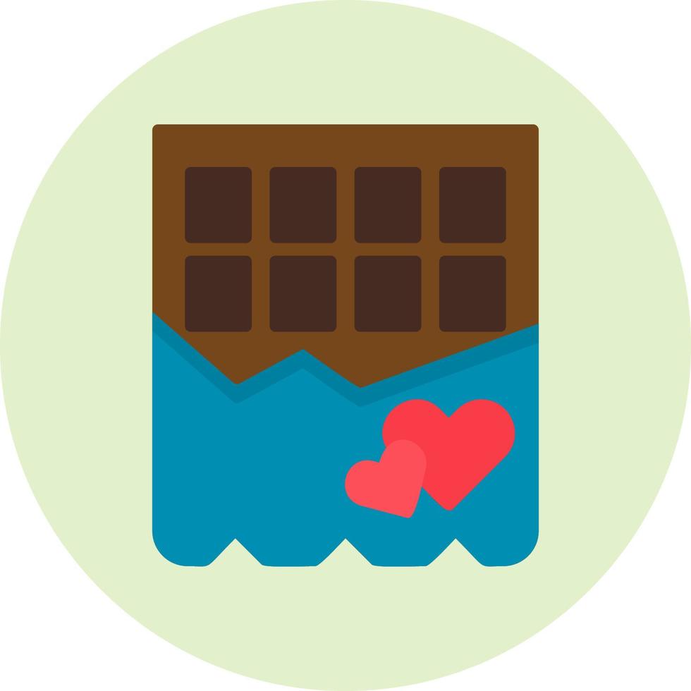 icono de vector de barra de chocolate