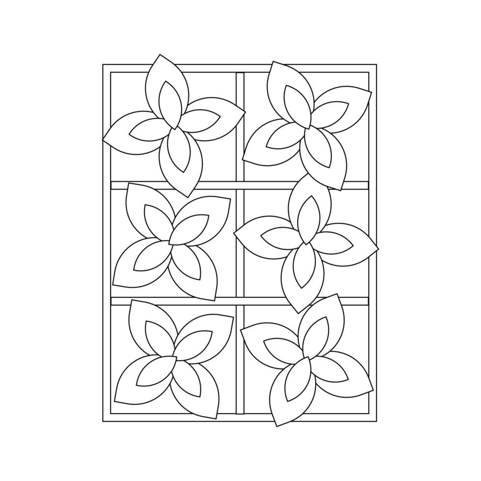 Seedlings, plants, geometric abstraction, black line drawing, doodles on a white background. vector