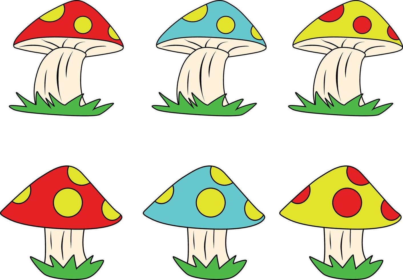 free mushroom illustration vector
