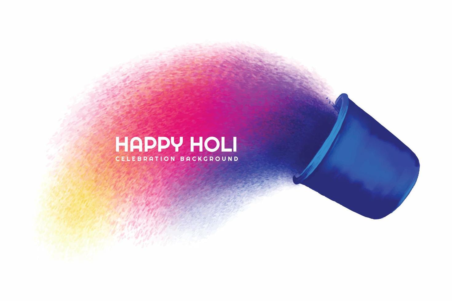 Happy holi colorful background for festival of colors vector