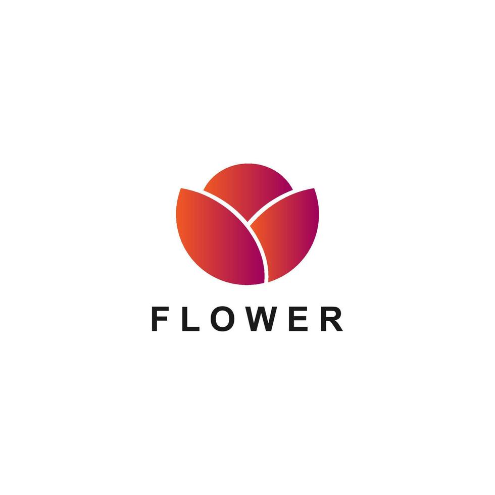 flor logo modelo vecror vector