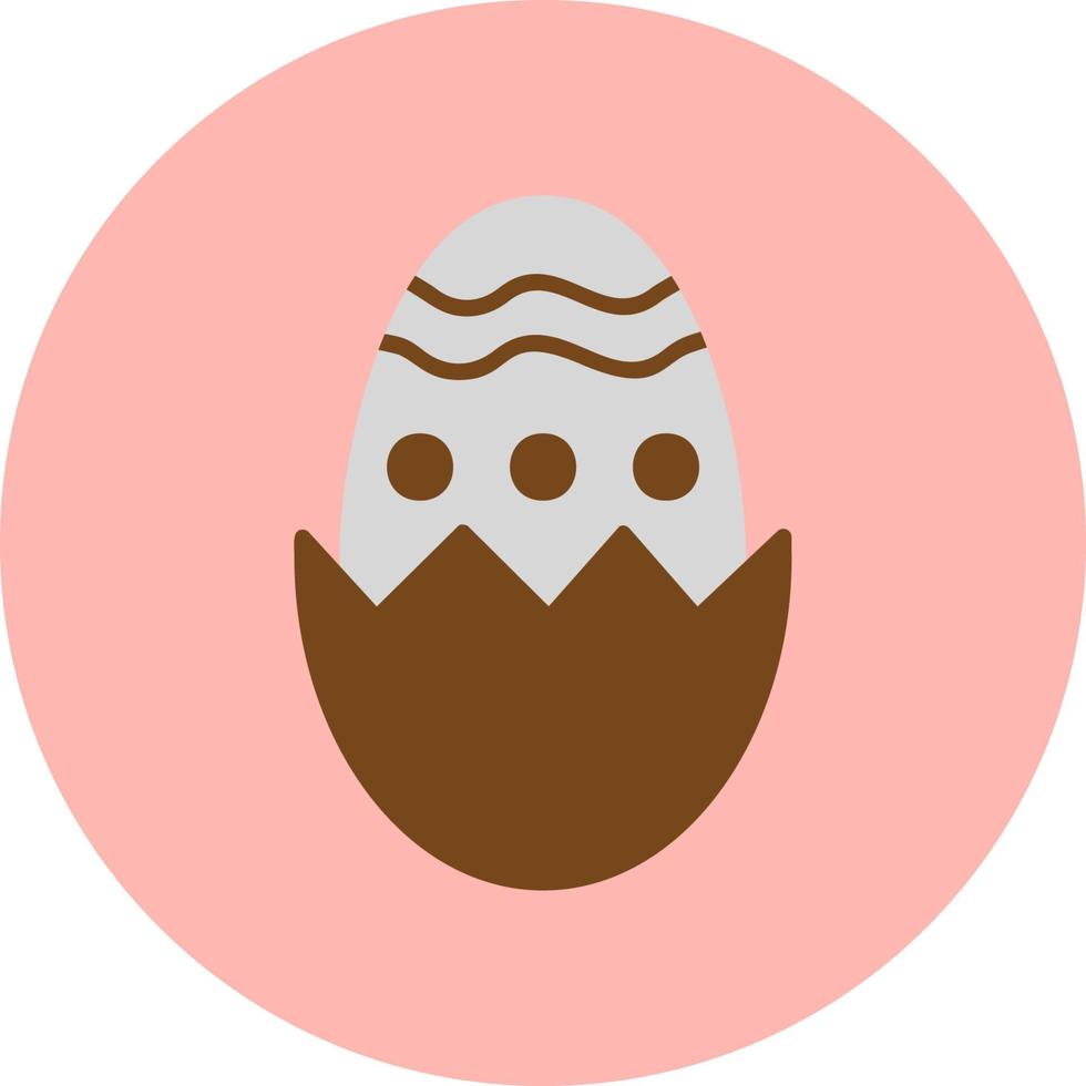 Chocolate Egg Vector Icon