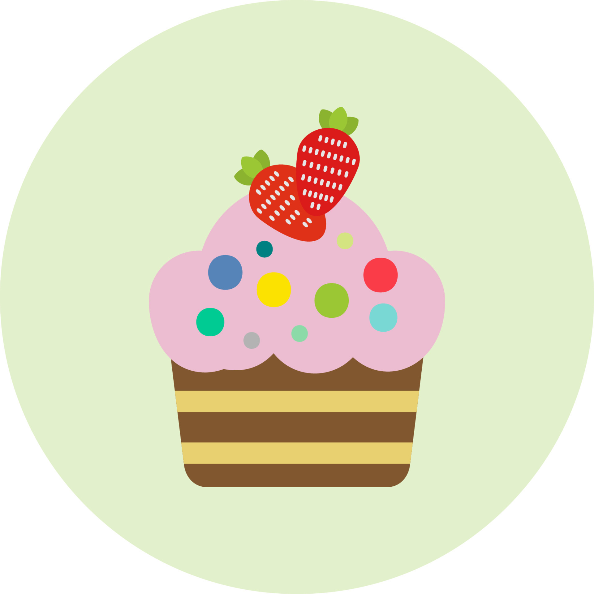 Strawberry Cake Vector Icon 20310661 Vector Art at Vecteezy