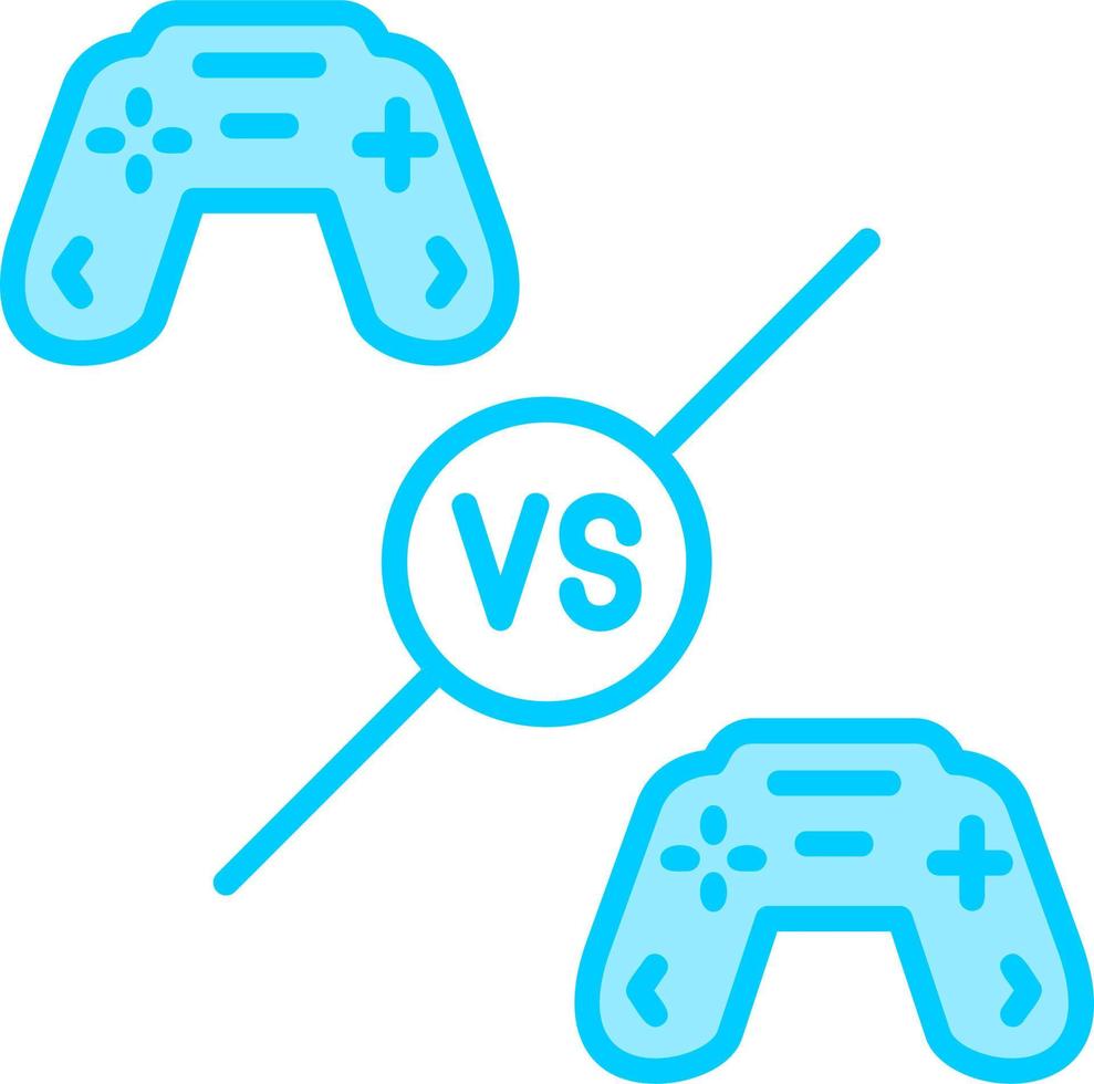 jugador vs jugador vector icono