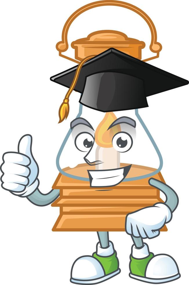Oil lamp cartoon character style vector