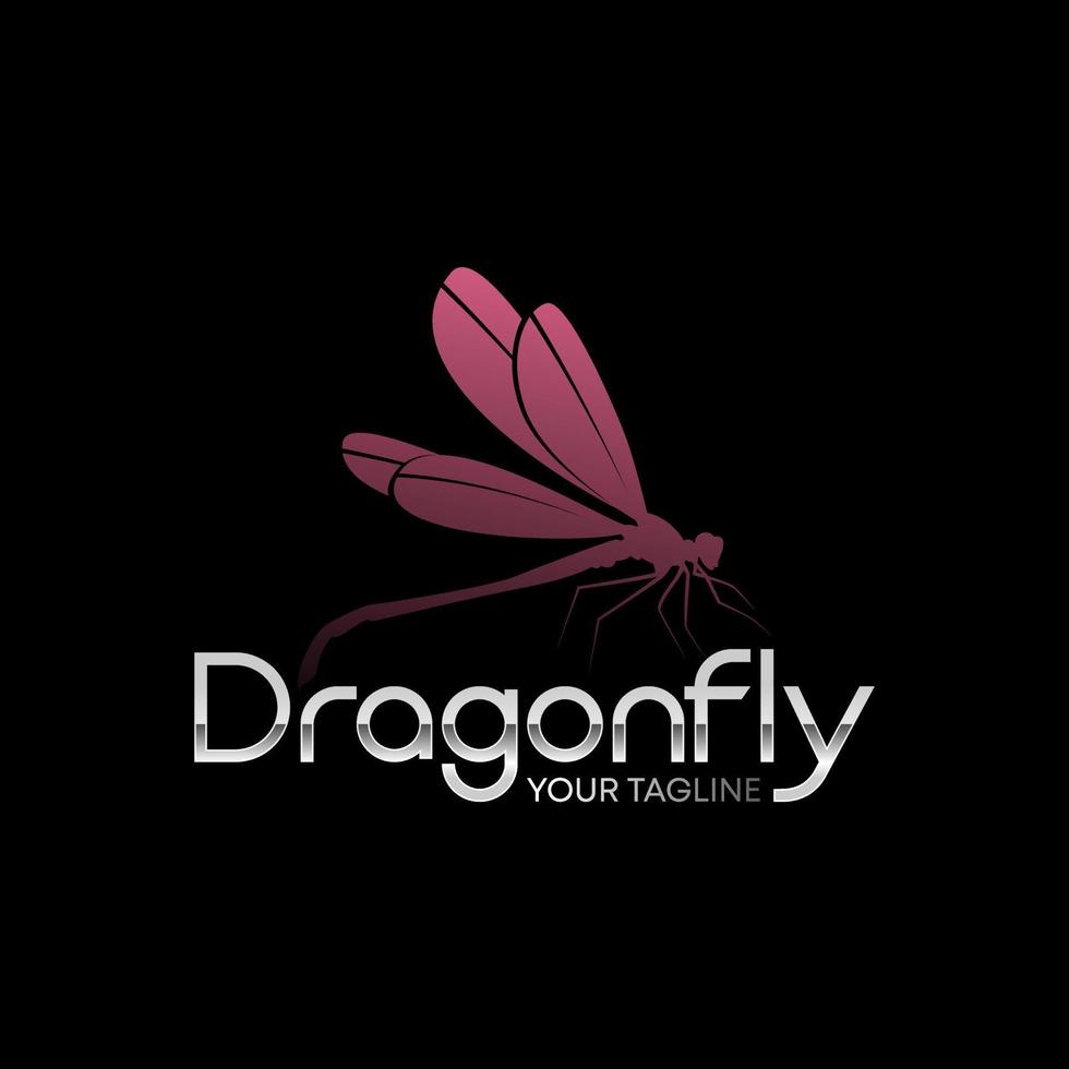 Simple and unique illustration dragonfly include letter D sans serif font image graphic icon logo design abstract concept vector stock. Can be used as a symbol associated with animal or insect