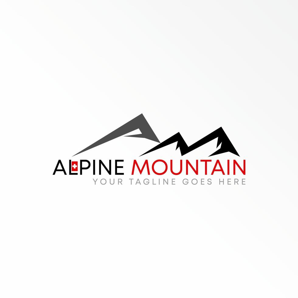 Simple mountain like Letter AM font image graphic icon logo design abstract concept vector stock. Can be used as a symbol related to Adventure.