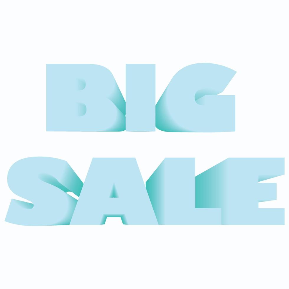 Big Sale 3d text effect vector