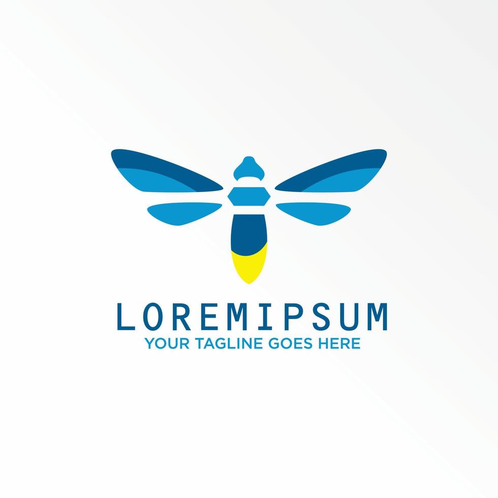 Simple and unique front side bee illustration in flying image graphic icon logo design abstract concept vector stock. Can be used as a symbol associated with animal or insect