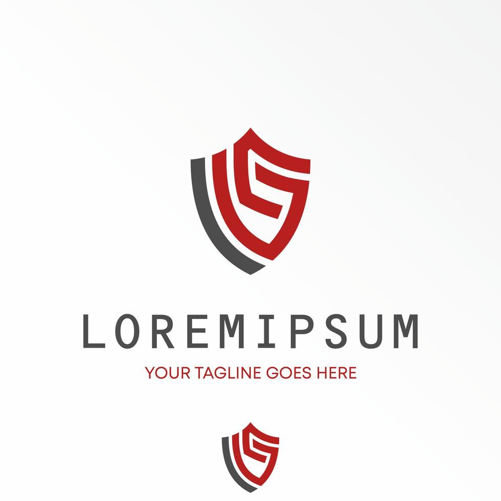 Letter or word LS font in line hexagon guard Shield image graphic icon logo design abstract concept vector stock. Can be used as a symbol related to initial sport or safety.