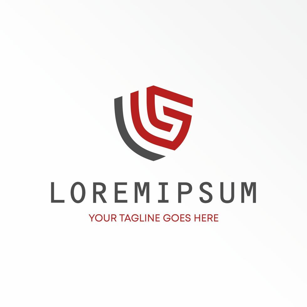 Letter or word LS font in line hexagon guard Shield image graphic icon logo design abstract concept vector stock. Can be used as a symbol related to initial sport or safety.