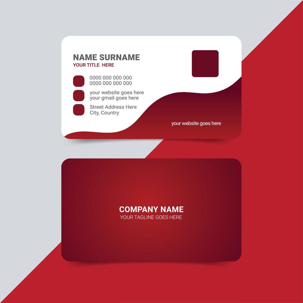 Modern Creative and Professional Business Card Design Template vector