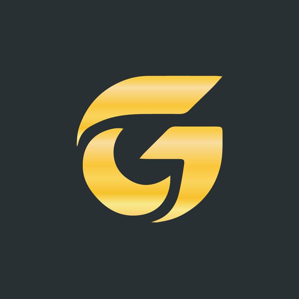 G create gold logo design, G create letter logo design, G Icon Vector Logo Illustration Design, vector logo with the initials letter G