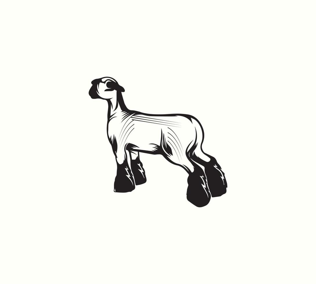 Creative sheep icon illustration for Company vector