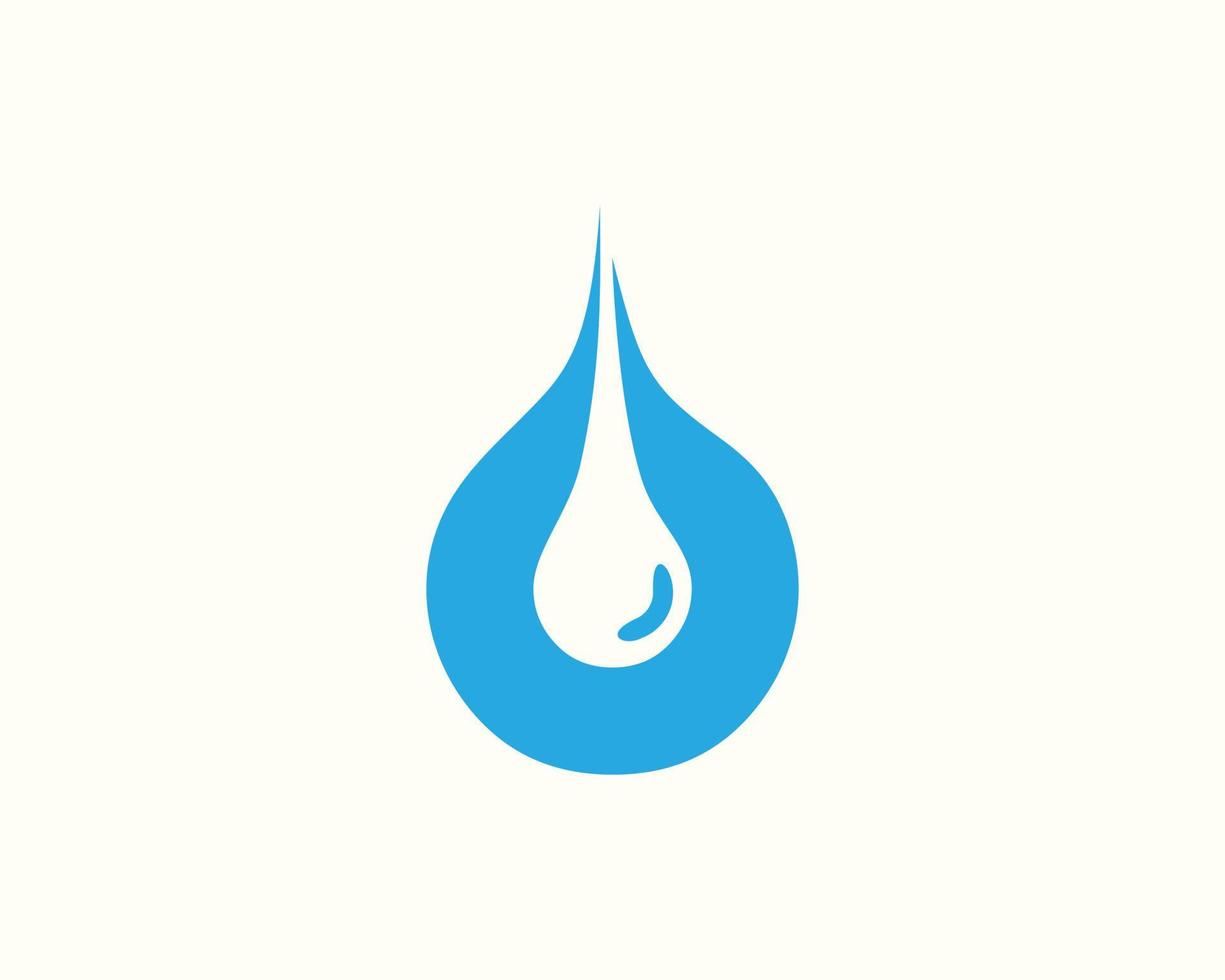 creativo agua soltar vector icono logo ilustración