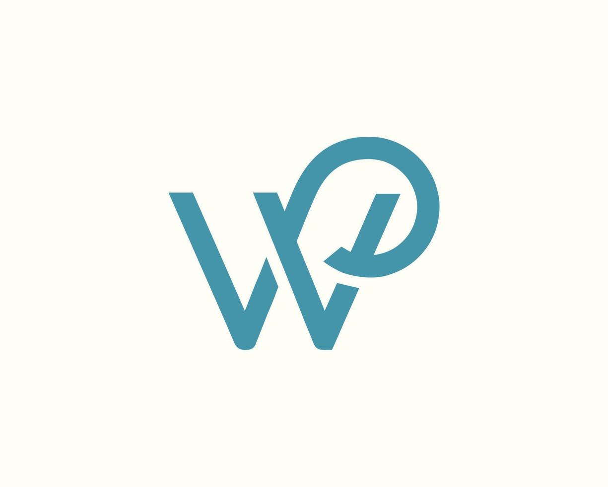 wp letra logo diseño.vvp letra logo diseño vector