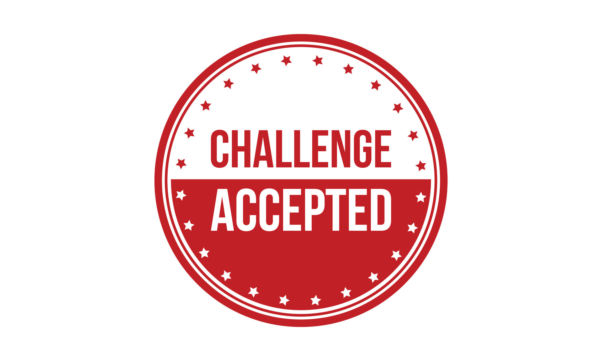 Red challenge. Челлендж аксептед. challenge accepted. проблема красный. design is accepted seal.