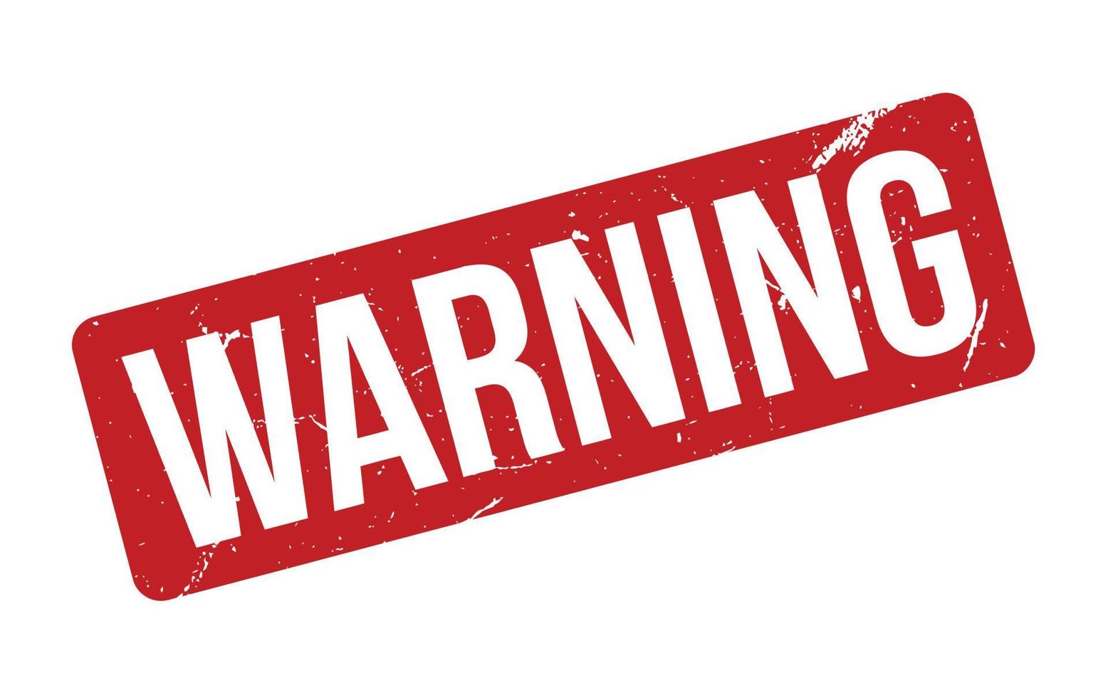 Warning Rubber Stamp. Warning Rubber Grunge Stamp vector