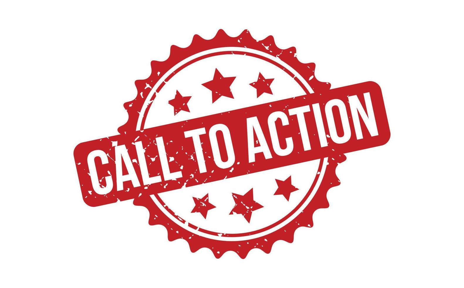 Call To Action Rubber Stamp. Red Call To Action Rubber Grunge Stamp Seal Vector Illustration