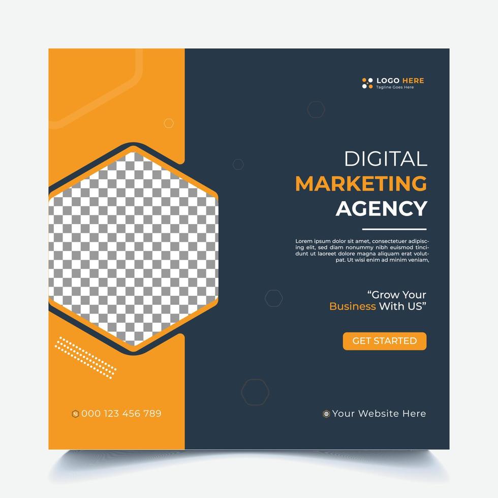 Digital Marketing Social Media Post vector