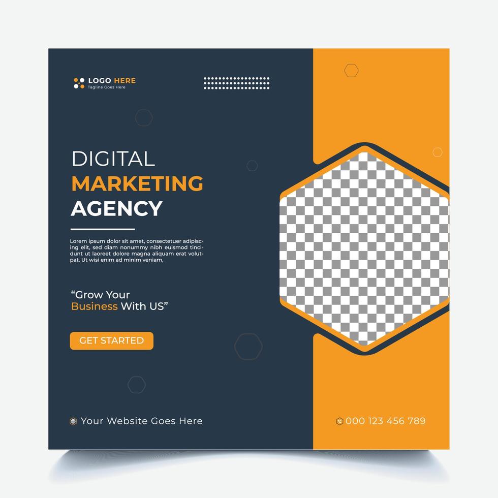 Digital Marketing Social Media Post vector