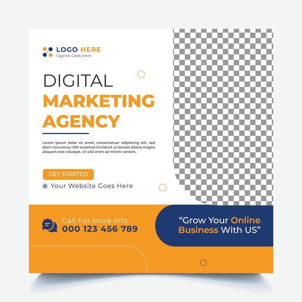 Digital Marketing Social Media Post vector