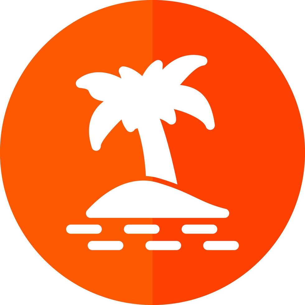 Palm Island Vector Icon Design