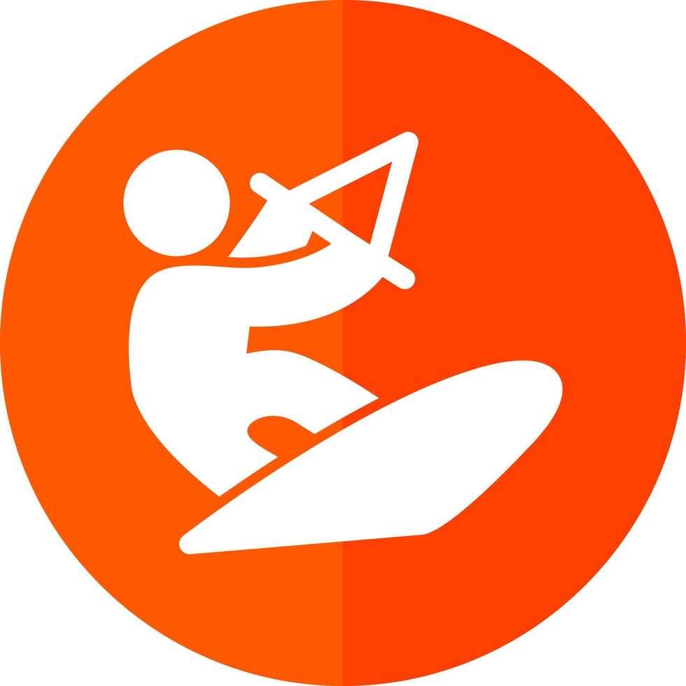 Kitesurf Vector Icon Design