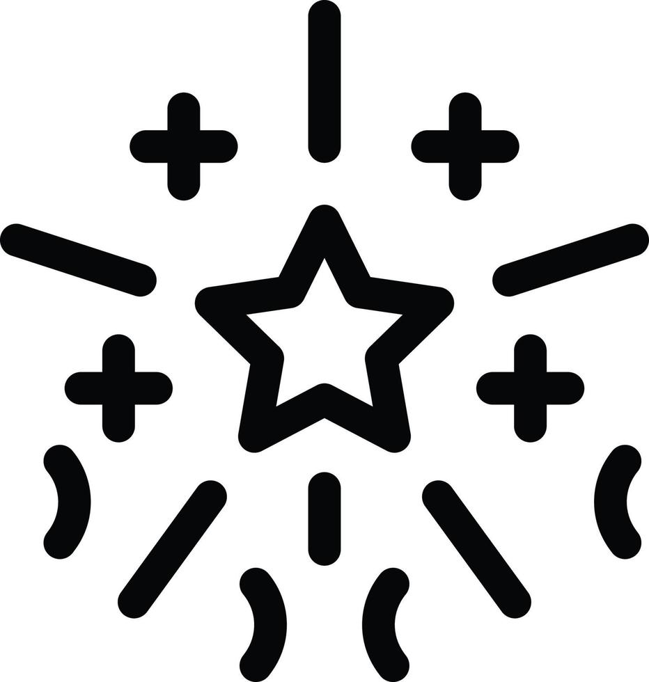 New Year Celebration Icon in Line Style vector