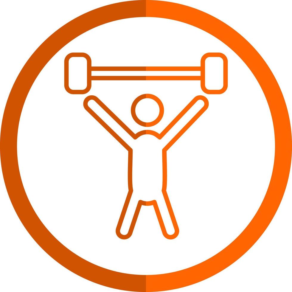 Weight Lifting Person Vector Icon Design