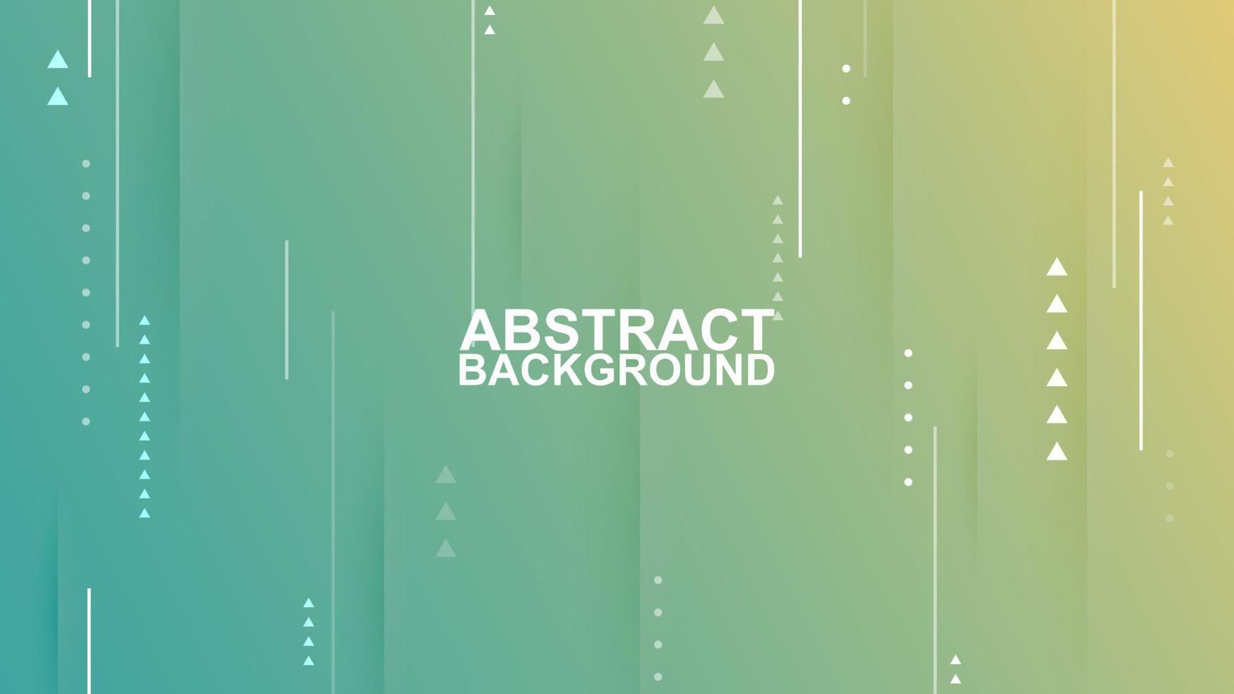 abstract modern geometric green and yellow background with line, dots and triangle shape vector illustrations EPS10
