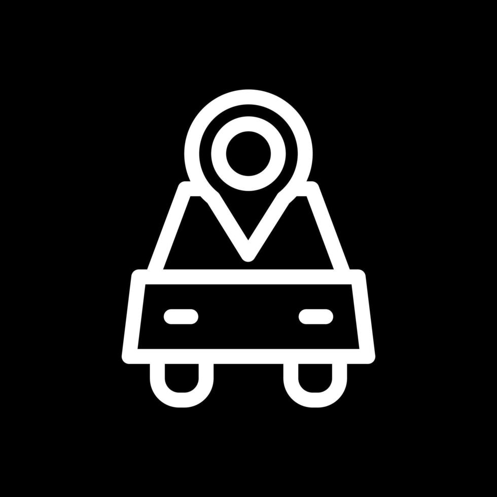 Car Location Vector Icon Design