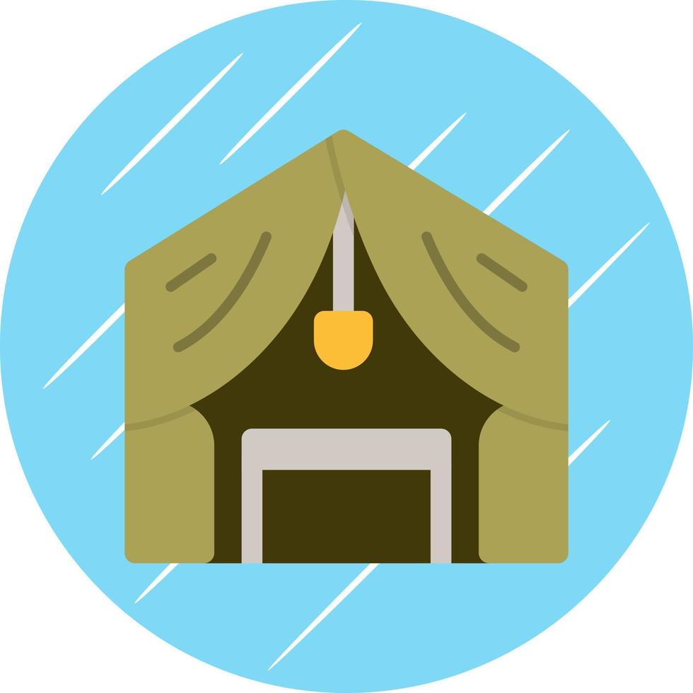 Luxury Camp Vector Icon Design