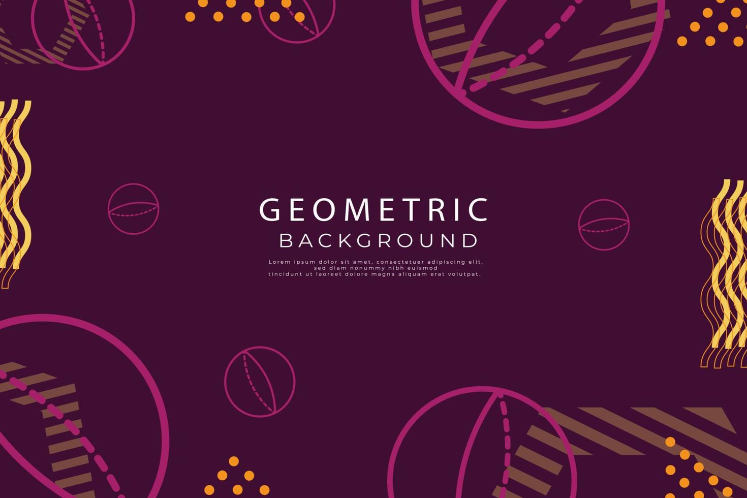 Colorful geometric background with shapes, Abstract shapes compositions vector