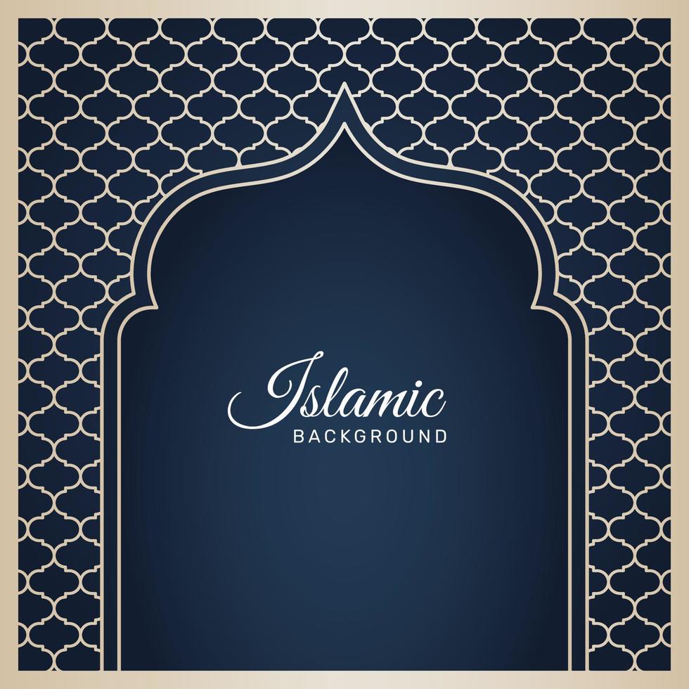 Islamic elegant frame ornament background. - Vector. vector