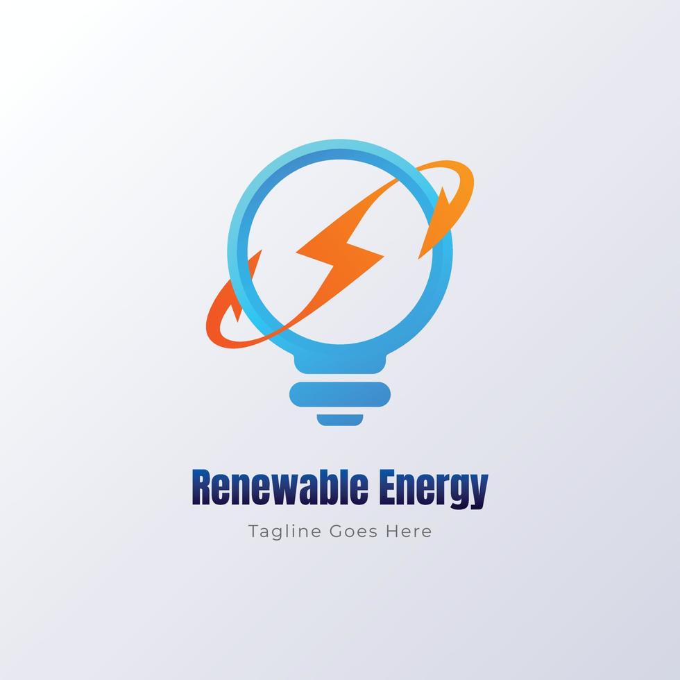 renewable energy logo template design vector