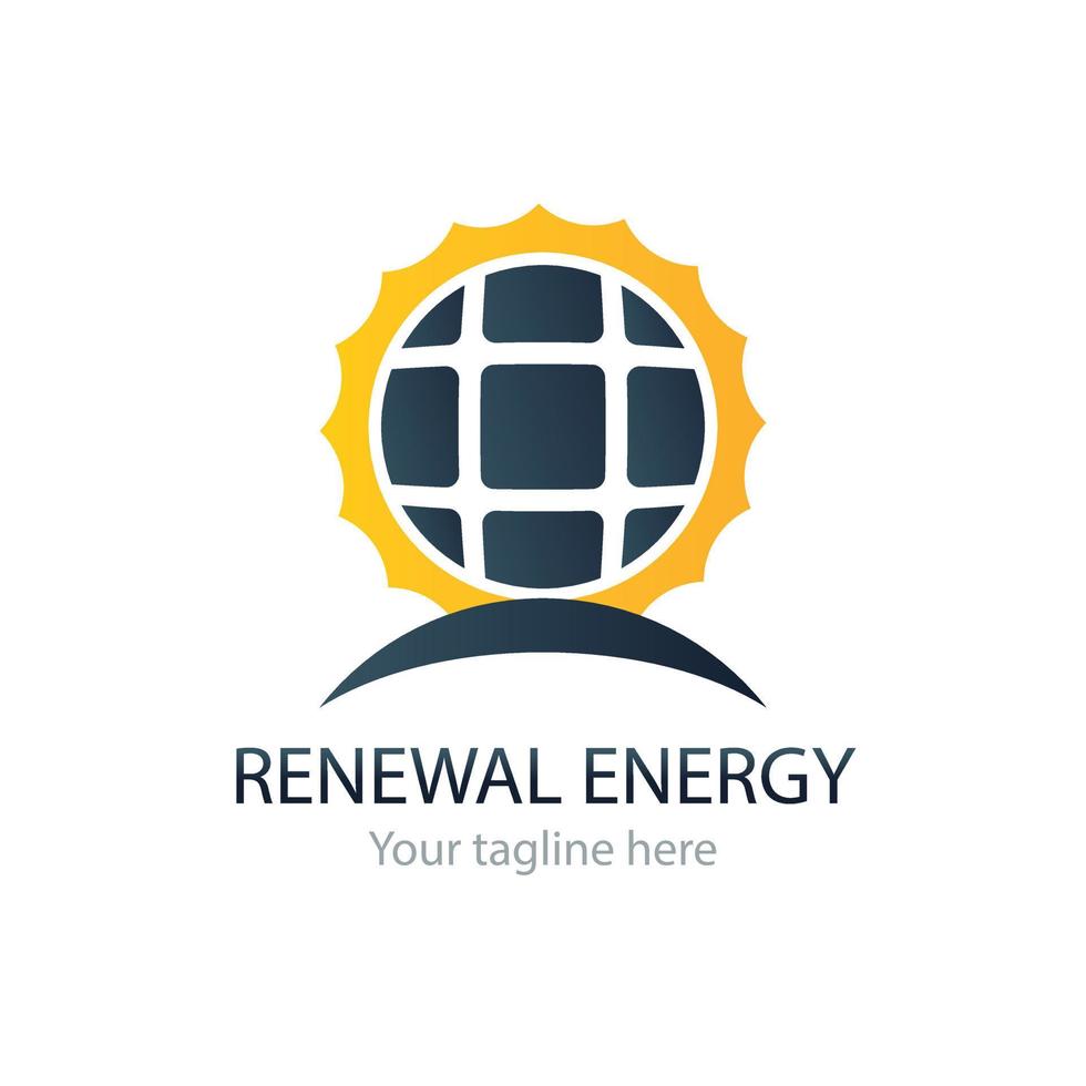 renewable energy logo template design vector