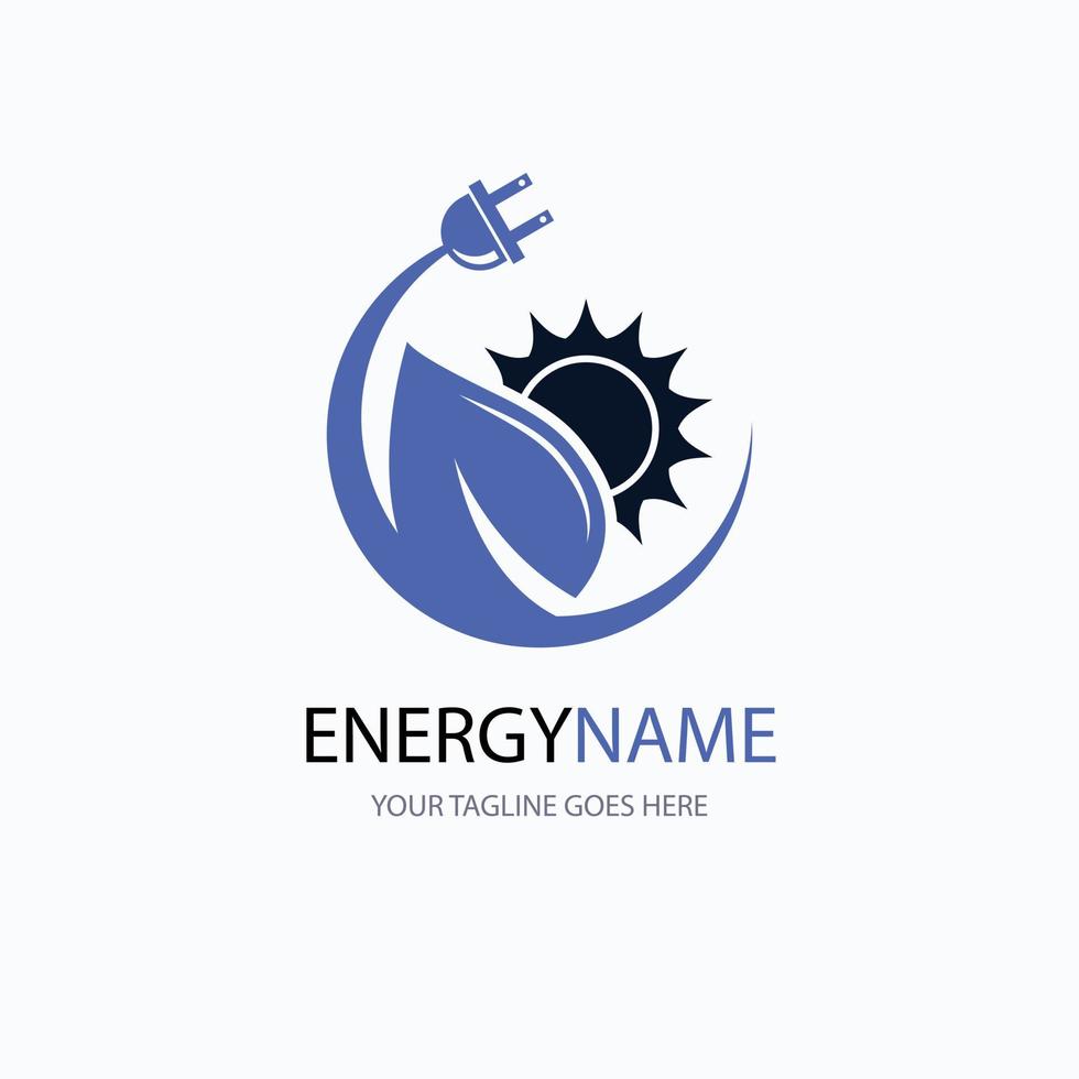 renewable energy logo template design vector