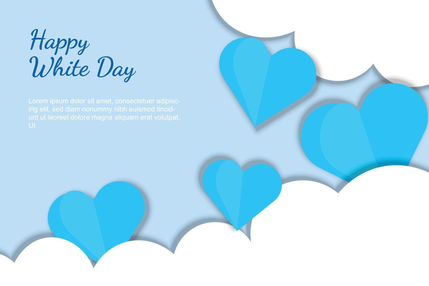 White Day background. vector