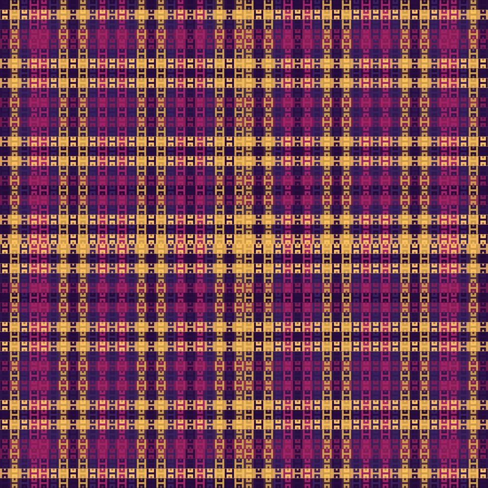 Tartan Plaid With Night Color Pattern. vector