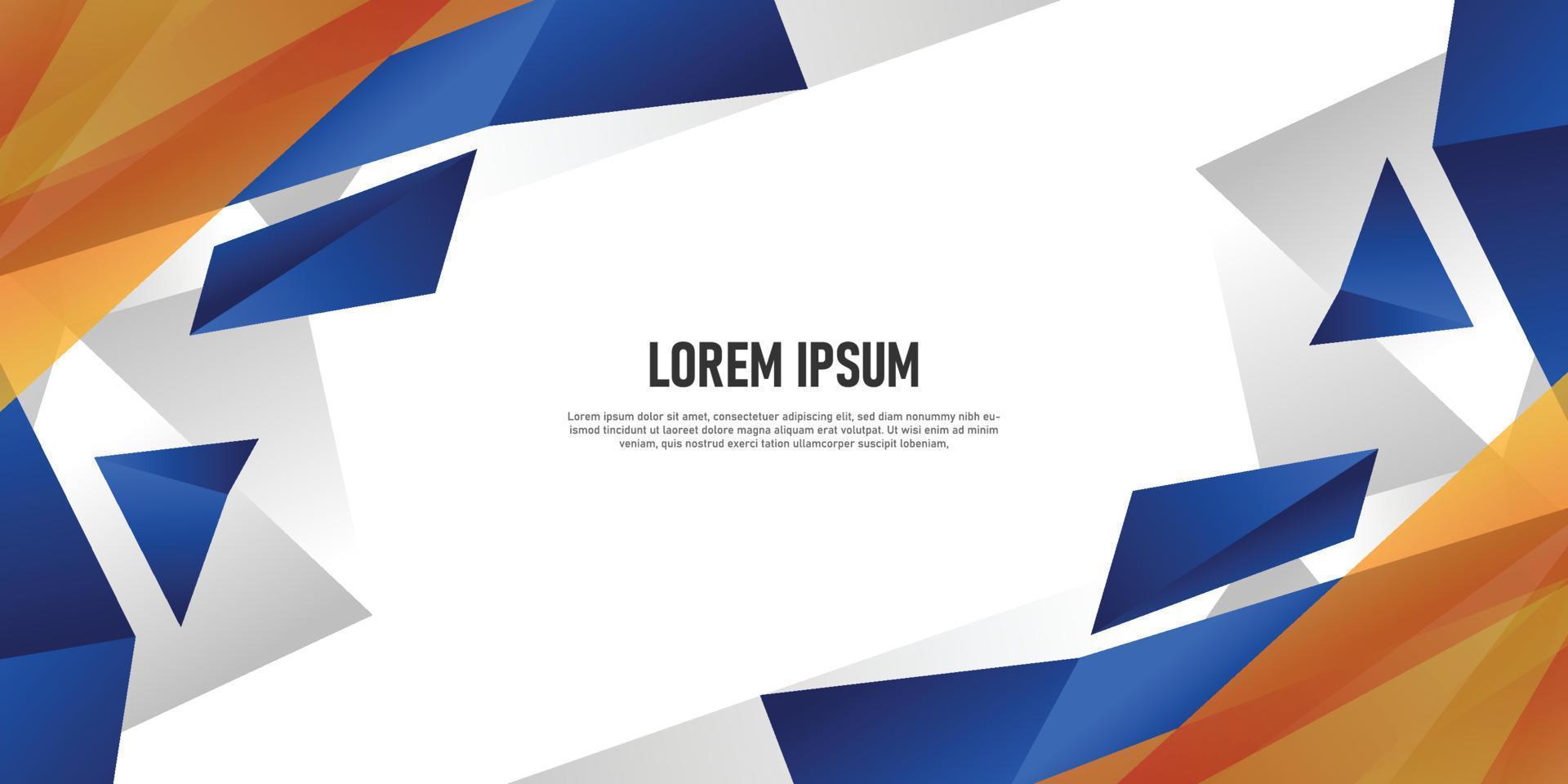 Gradient triangles polygon background. vector